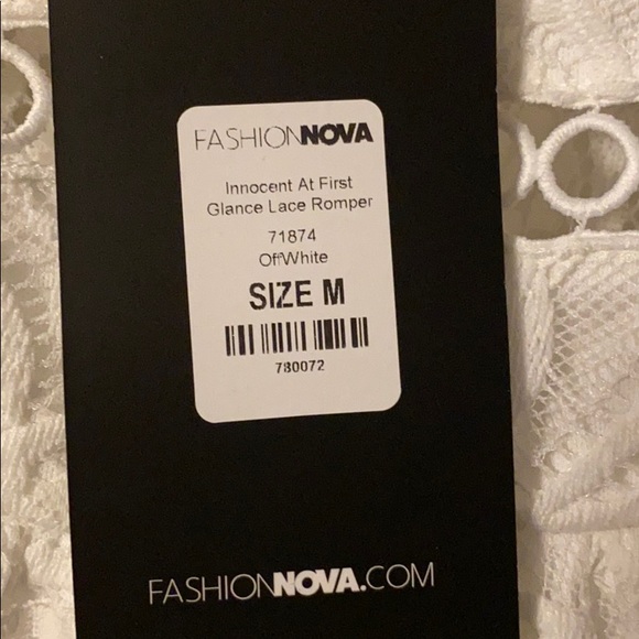 FashionNova Lace Romper - Picture 2 of 3